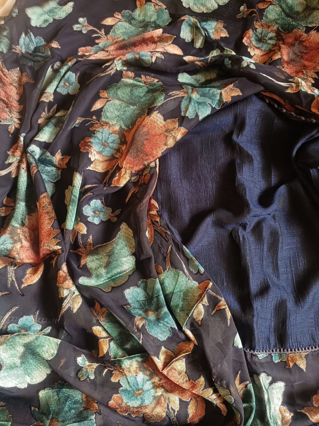 Semi raw silk salwar suit with Braso dupatta