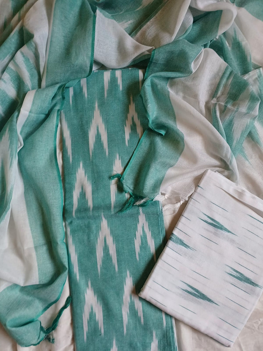 Pure cotton Ikkat patterned salwar suit